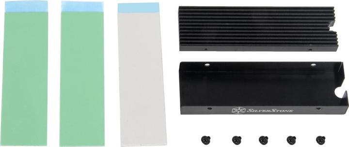 Actual product image Silverstone SST-TP05 M.2 SSD Cooling Kit