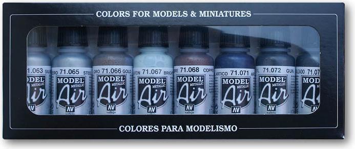 Actual product image Vallejo 71.176, 17 ml, Black, Blue, Brass, Copper, Gold, Silver, Metallic, Bottle