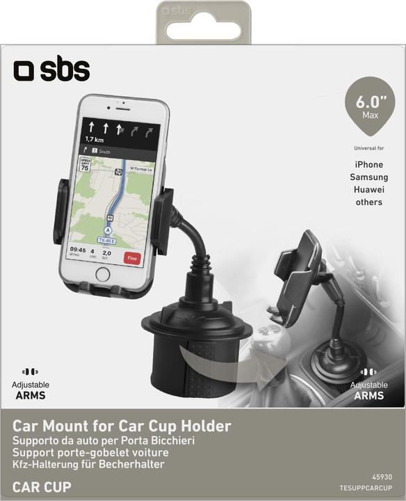 Image du produit SBS Support de téléphone portable pour porte-gobelet
