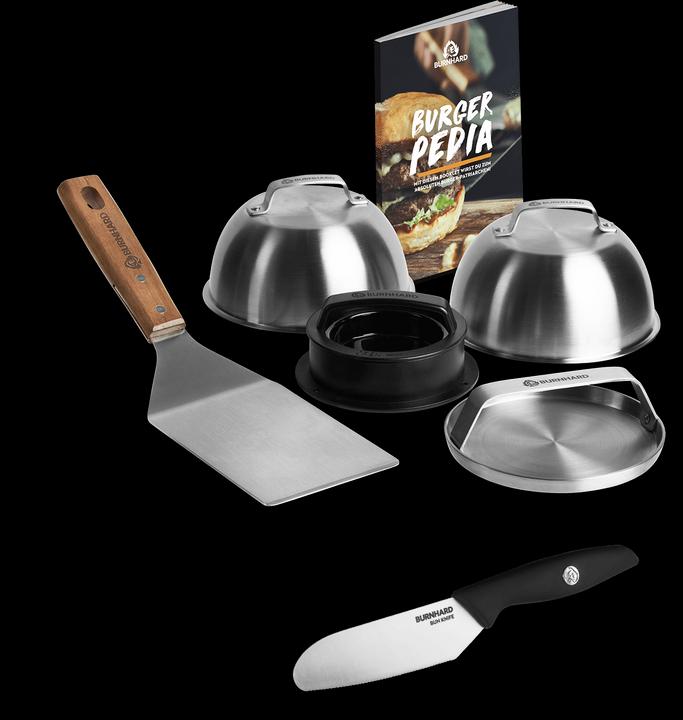 Actual product image Burnhard 6-piece burger set incl. burger bun knife