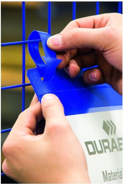 Actual product image Durable Grid box pocket with flap A5 landscape (A5, Across)
