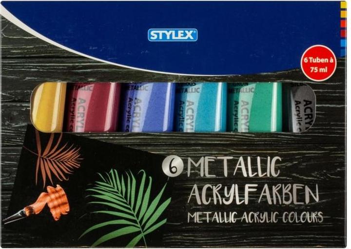 Immagine prodotto Stylex Vernice acrilica 6s 75 ml multicolore (Metallizzato multicolore, 75 ml)