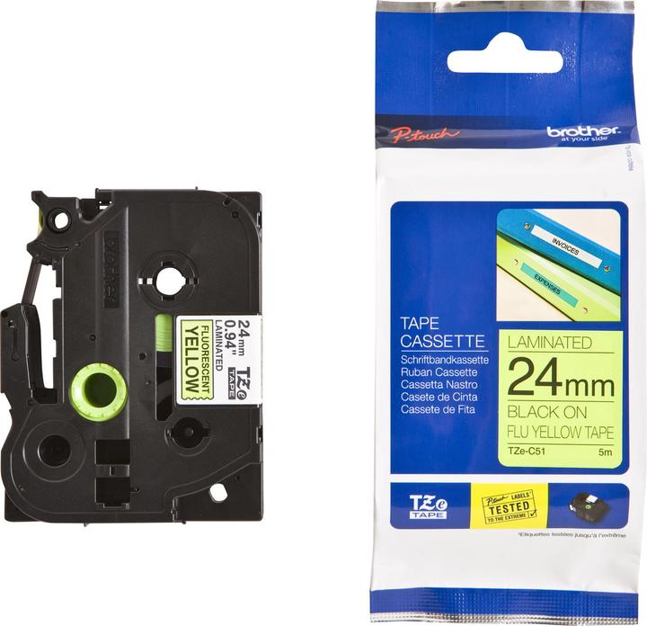 Produktbild Brother Tze-C51 (2.40 cm, Schwarz)