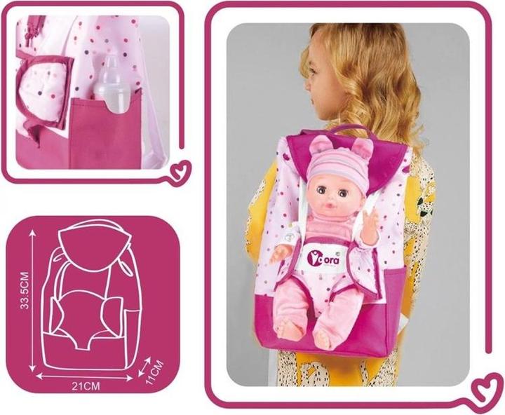 Produktbild Nenurodyta 14in Doll Backpack Set With Drink /Pee