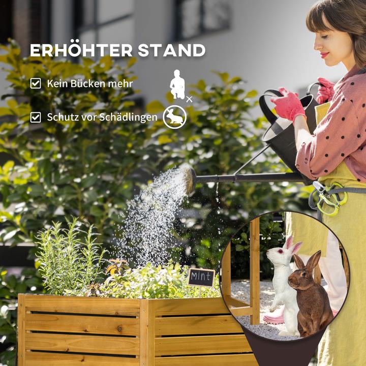 Actual product image Outsunny Raised bed with work surface