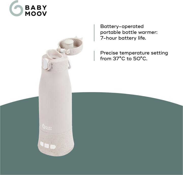 Image du produit Babymoov MOOV & FEED autonomous Bottle Warmer Mineral beige