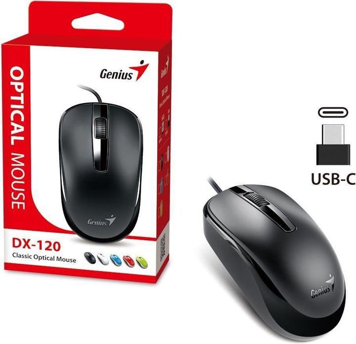 Produktbild Genius DX-120 Maus Black Typ-C