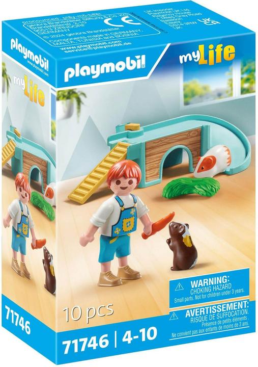 Produktbild Playmobil Junge mit Meerschweinchen (71746, Playmobil My Life)