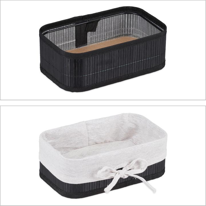 Immagine prodotto Relaxdays 3x cestino di stoccaggio (3 x, 32 x 22 x 12 cm)