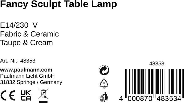 Nährwerte und Zutaten Pauleen Fancy Sculpt (E14)