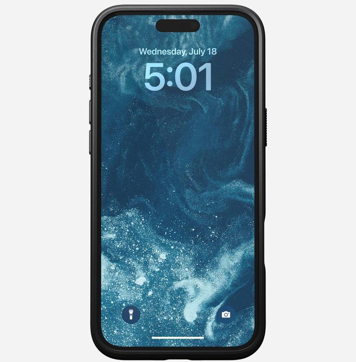 Actual product image Nomad Modern Leather Case iPhone 16 Plus Black (Apple iPhone 16 Plus)