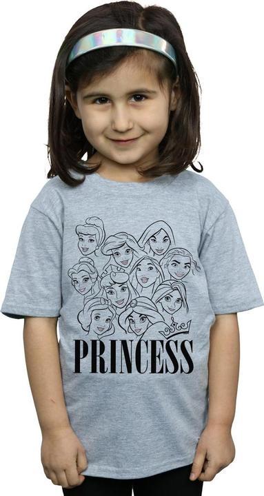 Image du produit Disney - T-shirt PRINCESS MULTI FACES - Fille (104)
