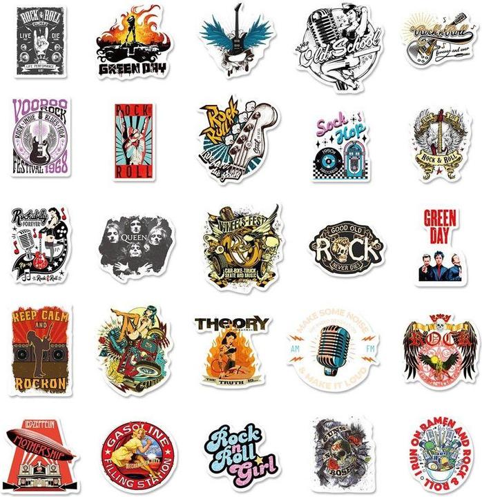 Immagine prodotto JTI Adesivi - Heavy Metal/Rock - 50 pezzi