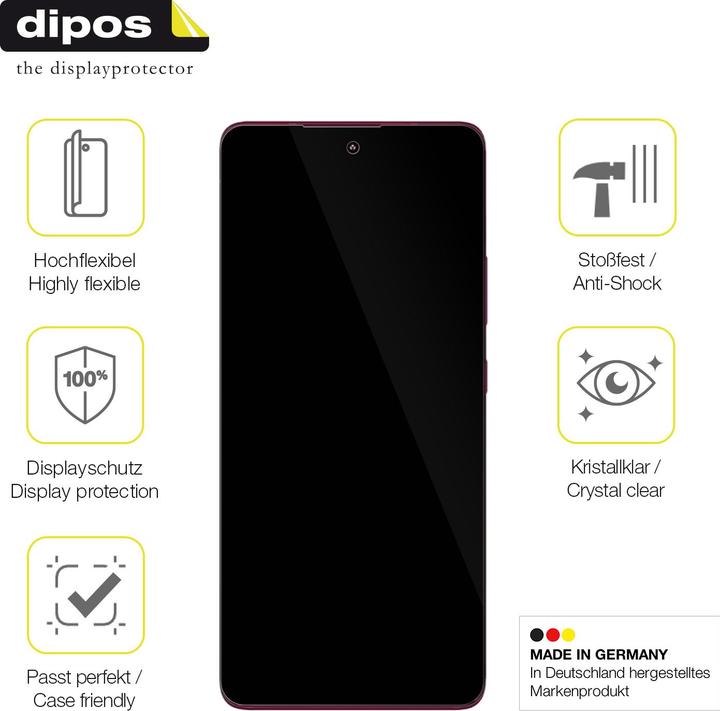 Immagine prodotto Dipos 3D Full-Cover Pellicola Protettiva (1 Pezzo/i, Motorola Edge 30 Fusion)