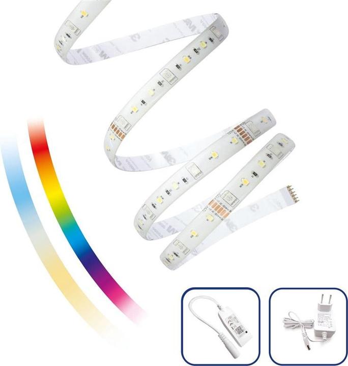 Produktbild LED STRIP LIG KIT 17W/5M RGBW+CONT+ADAPT (500 cm)