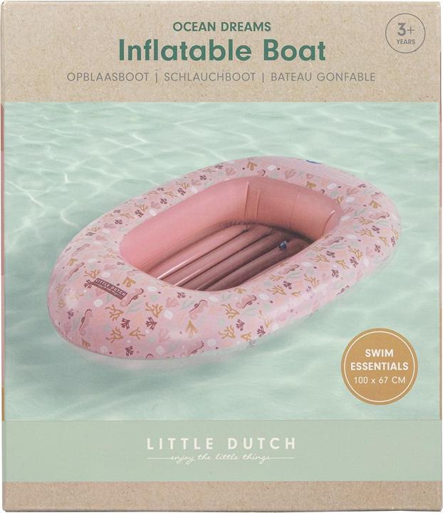 Actual product image Little Dutch Boat Ocean Dreams Pink 100 x 67 cm