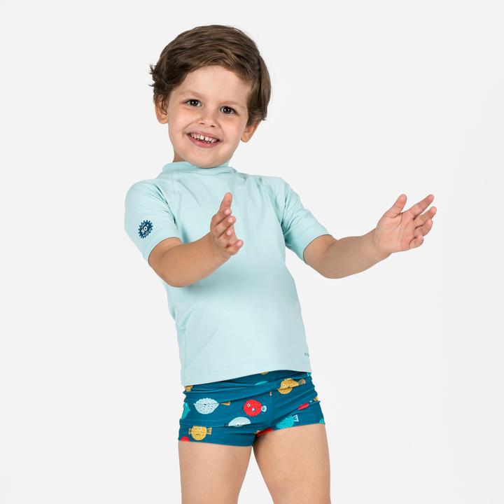 Actual product image Nabaiji Badehose Boxer Baby/Kinder - Titou Plouf dunkelblau (74, 75 C)