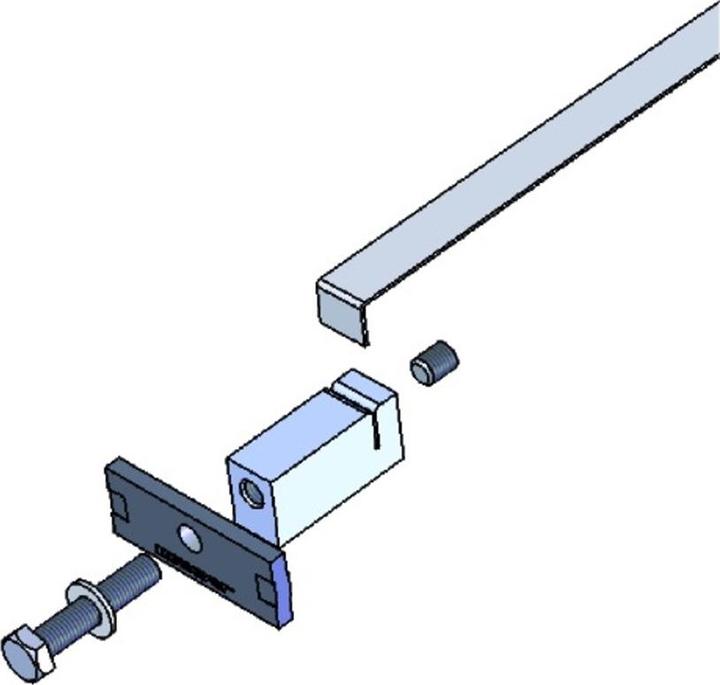 Actual product image Meyer Flat clamp for table tops (1 pcs.)
