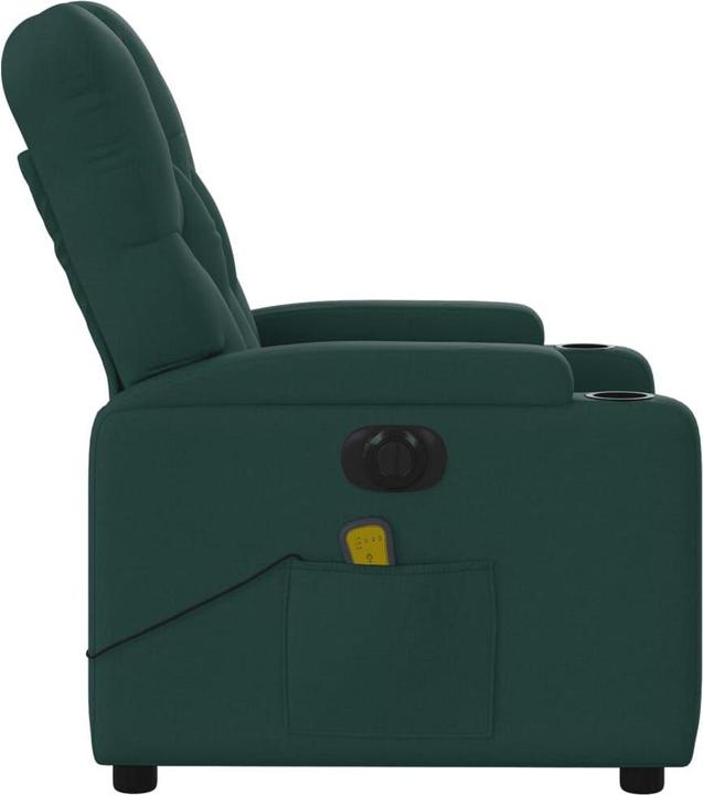 Produktbild VidaXL Massagesessel Fernsehsessel Relaxsessel Elektrisch Dunkelgrün Stoff