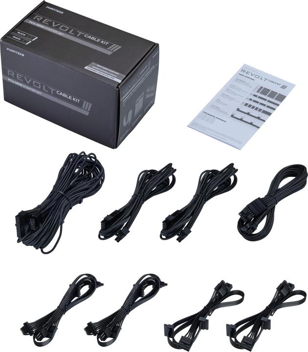 Produktbild Phanteks Revolt Cable Kit, Komplett-Set - schwarz