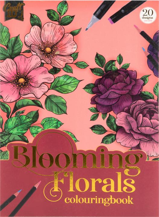 Produktbild Legind Craft Sensations - Colouring book A4 - Florals (CR5008/GE)