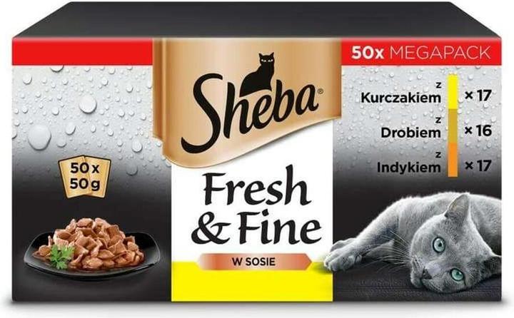 Immagine prodotto Sheba Pollame fresco&fine 50x50g (Adulto, 1 pz., 2500 g)
