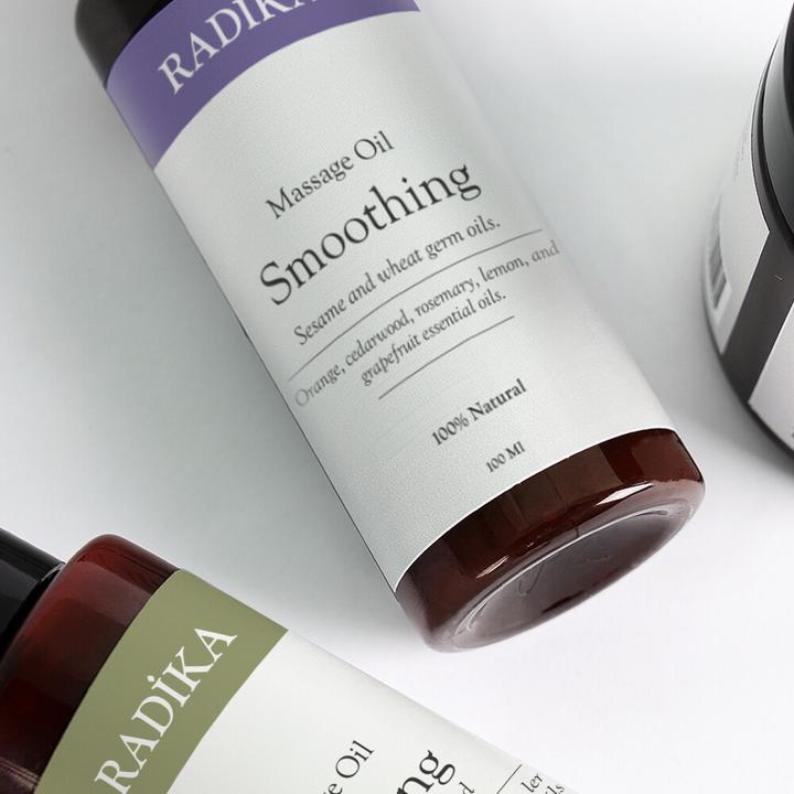 Actual product image Radika Massage oil, Smoothing massage oil, 100% pure, organic, natural, 100 ml (100 ml)
