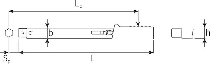 Actual product image Stahlwille Torque wrench service MANOSKOP® | 730/20 Quick (1/2", 40 Nm, 200 Nm)