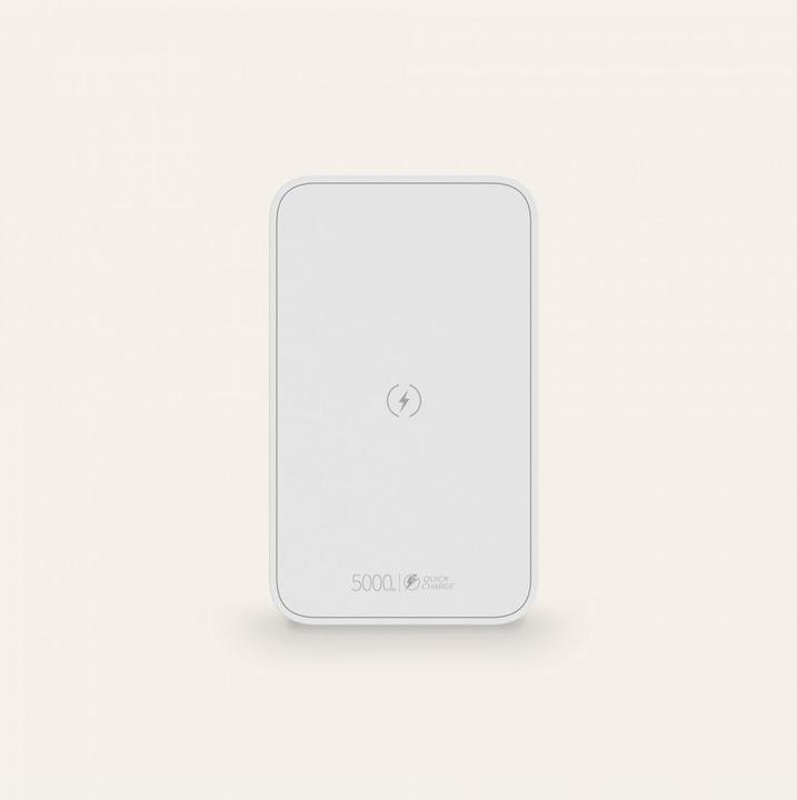Actual product image KSIX Power Bank 5.000 Mah USB Pd And Qc + Micro USB Cable White (5000 mAh, 20 W)