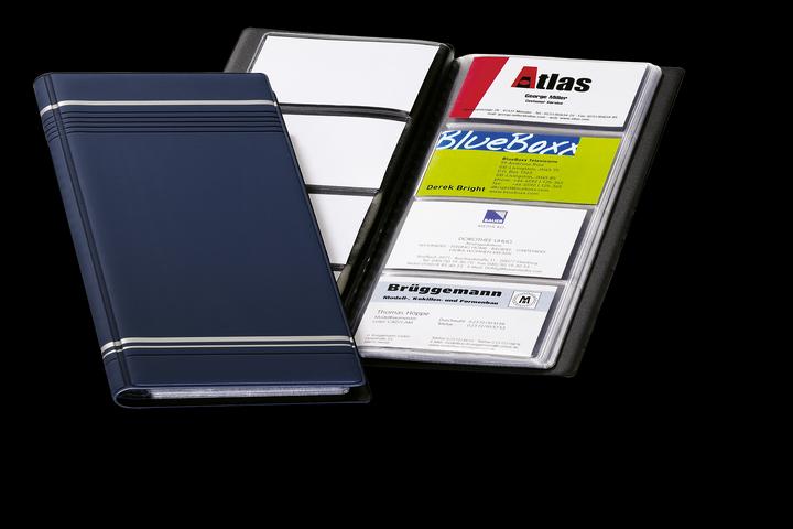 Image du produit Durable Porte-cartes de visite Visifix pour 96 cartes de visite, bleu (90 x 57 mm)