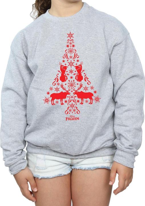 Actual product image Disney Girls Frozen Christmas Tree Sweatshirt (152, 158)