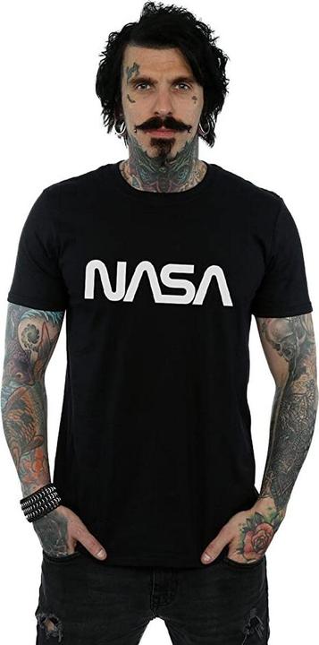 Immagine prodotto Nasa T-shirt in cotone con logo moderno per uomo (XXL)