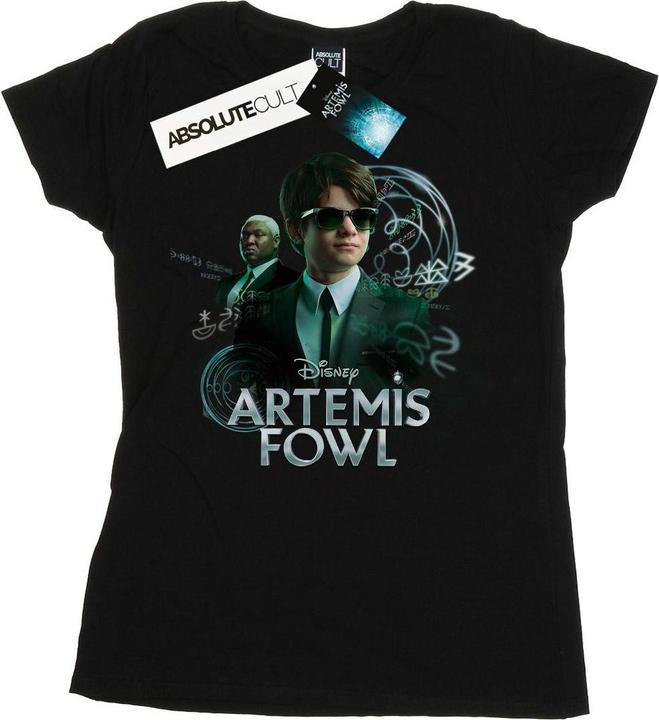 Actual product image Disney Womens/Ladies Artemis Fowl Butler Poster Cotton T-Shirt (S)