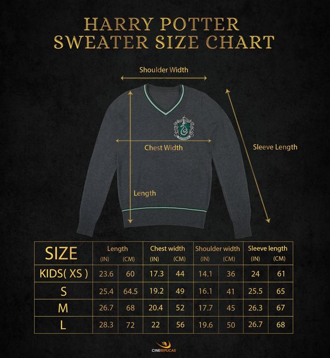 Image du produit Cinereplicas Harry Potter - Serpentard - Pull gris tricoté - Large (L)