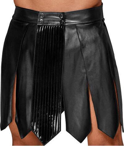 Image du produit Noir Handmade Jupe gladiateur en cuir (S)