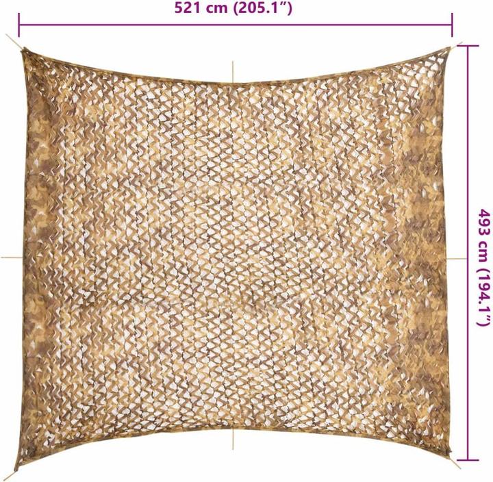 Actual product image VidaXL Camouflage net Bundeswehr army camouflage net hunting deco net storage bag