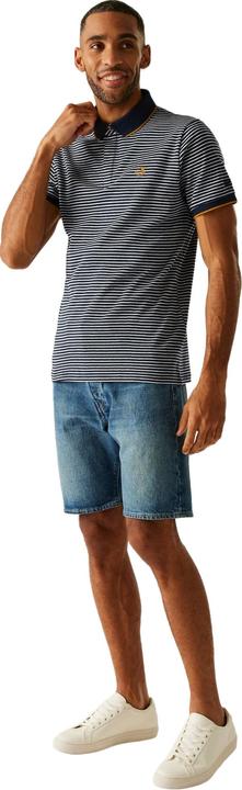 Actual product image Regatta Mens Tiver Striped Polo Shirt (L)