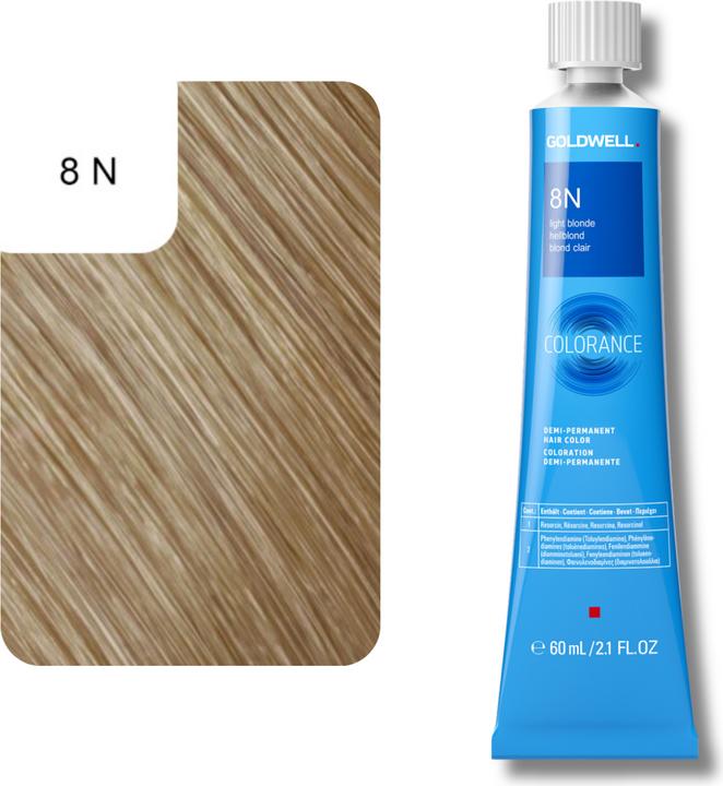 Image du produit Goldwell Colorance Tube Demi-Permanente (8N blond clair)