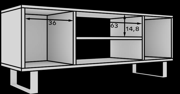 Produktbild ADRK Furniture TV-Schrank Lofter Fischgrät 135 cm