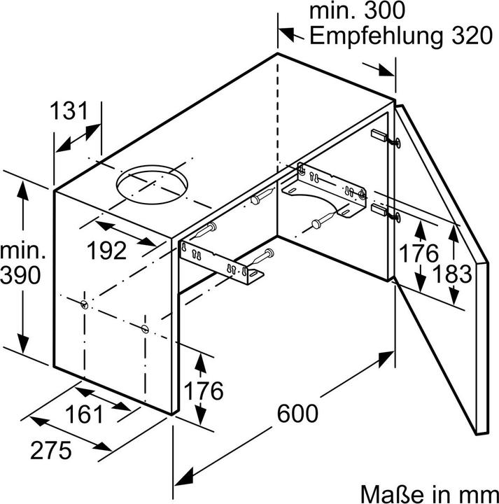 Produktbild Bosch Hausgeräte DFM064W54 (Flachschirmhaube)