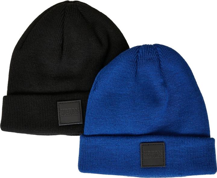 Urban Classics Logopatch Beanie Kids 2-Pack