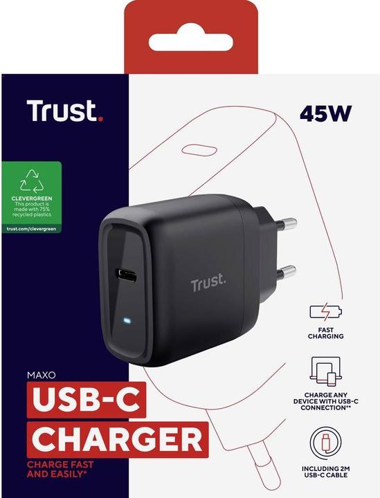 Actual product image Trust Mobile charging wall 45W (45 W)