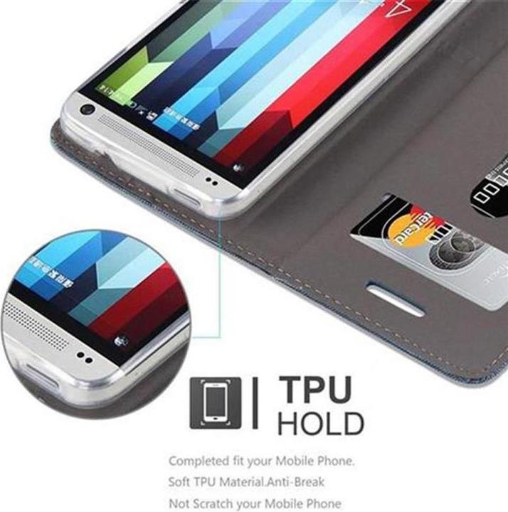 Productafbeelding Cadorabo Boek Jeans Optiek Cover (HTC Een M7)