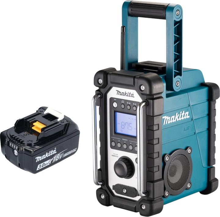 Actual product image Makita DMR 116 F1 Rechargeable construction site radio 14.4 - 18 V AM FM AUX + 1x rechargeable battery 3.0 (FM, AM)
