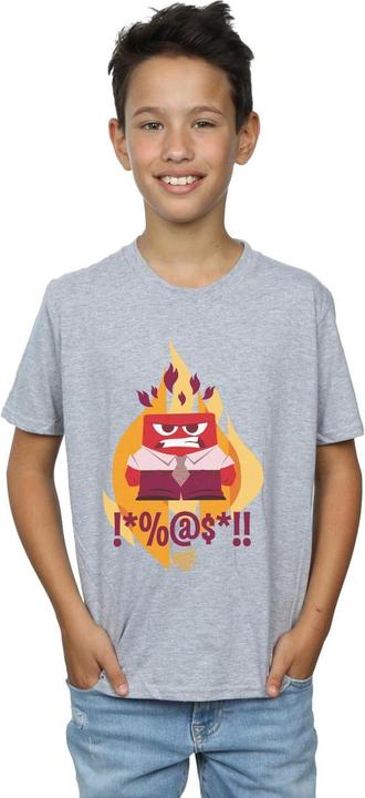 Actual product image Disney Boys Inside Out Fired Up T-Shirt (116)