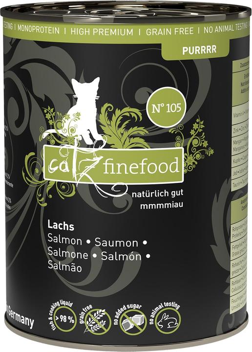 Immagine prodotto Catz Finefood Purrrr No.105 Salmone (Adulto, 6 pz., 375 g)