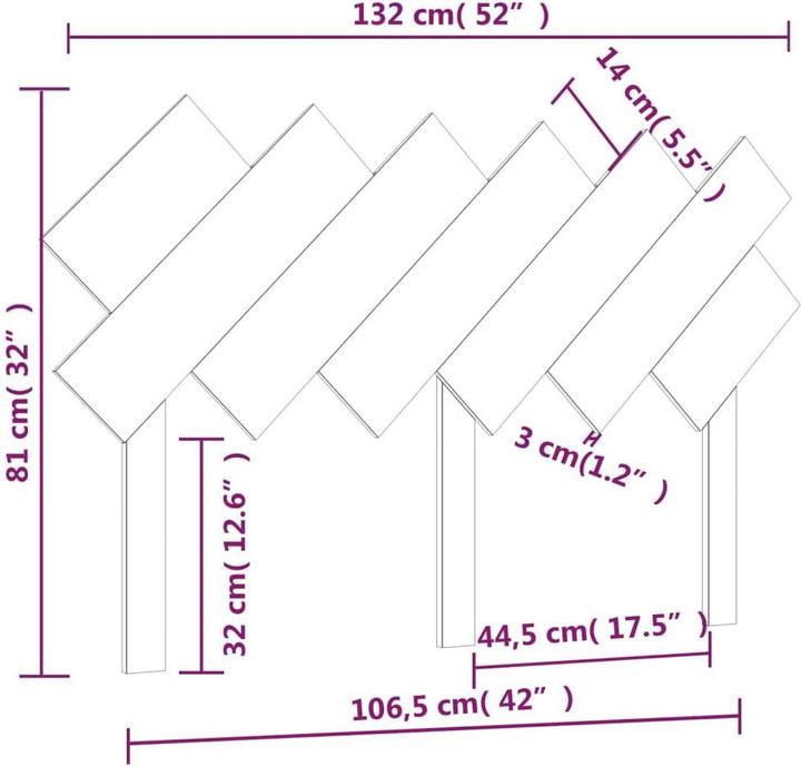 Produktbild VidaXL Ute (132 x 3 x 81 cm)