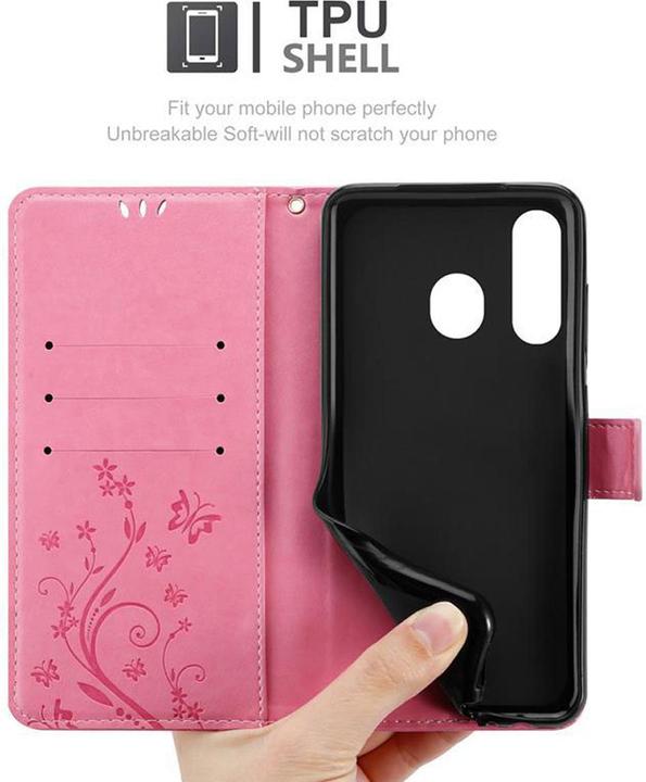 Actual product image Cadorabo Flower Book Cover (Samsung Galaxy A8s)