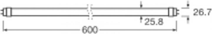 Actual product image Osram energy-saving bulb (G13, 6.60 W, 800 lm, 1 x, E)