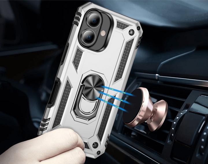 Produktbild Cover-Discount iPhone 16 - Robustes Back Cover mit Kickstand (Apple iPhone 16)